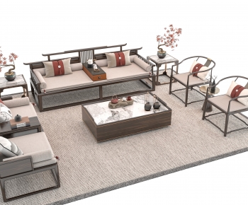 New Chinese Style Sofa Combination-ID:467276104