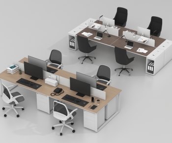 Modern Office Desk And Chair-ID:308898935