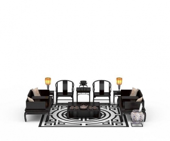 New Chinese Style Sofa Combination-ID:290630103