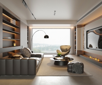 Modern A Living Room-ID:830224994