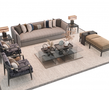 New Chinese Style Sofa Combination-ID:264287954