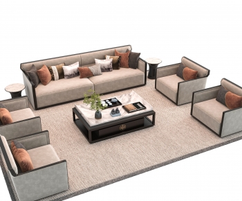 New Chinese Style Sofa Combination-ID:811526066