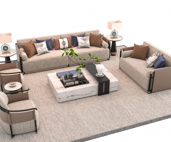New Chinese Style Sofa Combination-ID:219515092