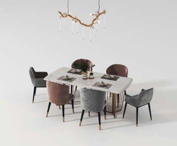 Modern Dining Table And Chairs-ID:509366992