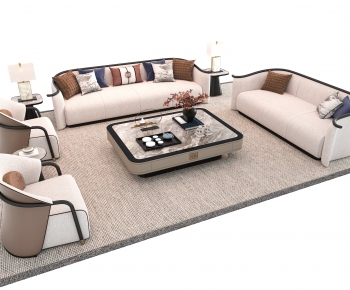 New Chinese Style Sofa Combination-ID:599392893