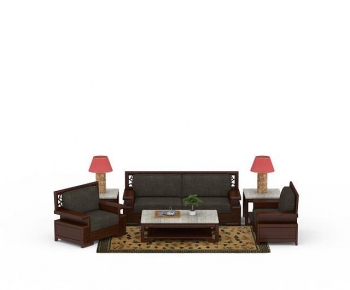 New Chinese Style Sofa Combination-ID:913285972