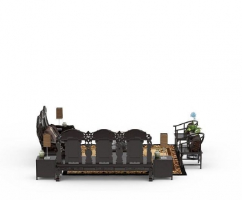 New Chinese Style Sofa Combination-ID:972049215