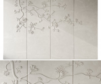 New Chinese Style TV Wall-ID:133574964