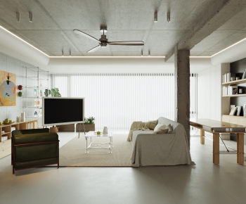 Modern A Living Room-ID:977358879