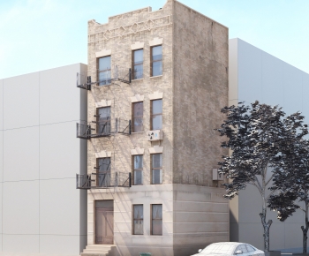 European Style Appearance Of Commercial Building-ID:345330953