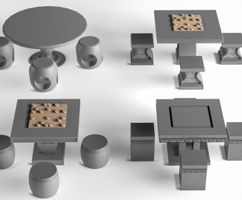 New Chinese Style Outdoor Tables And Chairs-ID:157831914