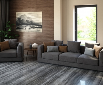 Modern Three-seat Sofa-ID:261971957