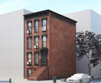 European Style Appearance Of Commercial Building-ID:671529052