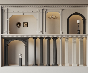 French Style Roman Pillar-ID:918183096