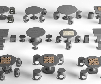 New Chinese Style Outdoor Tables And Chairs-ID:359566934