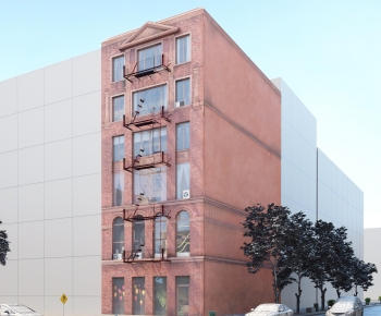 European Style Appearance Of Commercial Building-ID:729979998