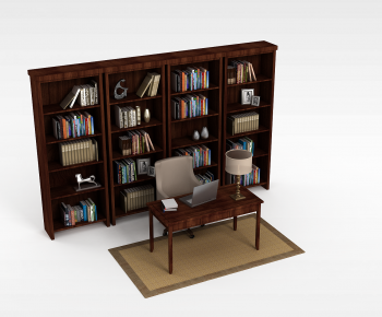Modern Computer Desk And Chair-ID:435743096