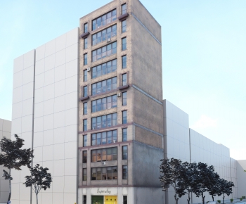 European Style Appearance Of Commercial Building-ID:447453987