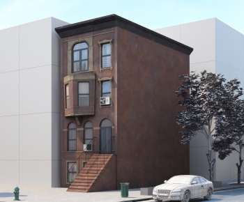 European Style Appearance Of Commercial Building-ID:454798943
