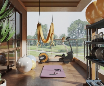 Modern Home Fitness Room-ID:954279908