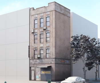 European Style Appearance Of Commercial Building-ID:491765984