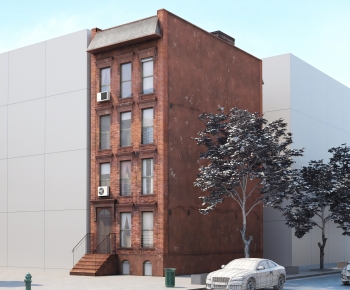 European Style Appearance Of Commercial Building-ID:485156068
