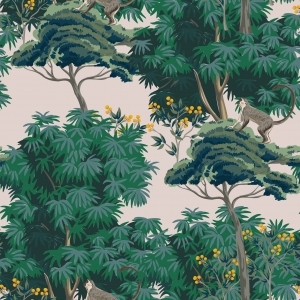 ModernAnimal And Plant Pattern Wallpaper