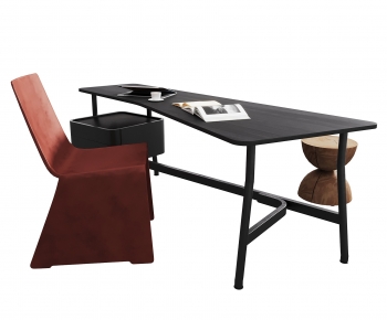 Modern Computer Desk And Chair-ID:423969033