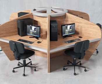 Modern Office Desk And Chair-ID:262221102