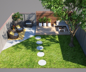 Modern Courtyard/landscape-ID:465960585