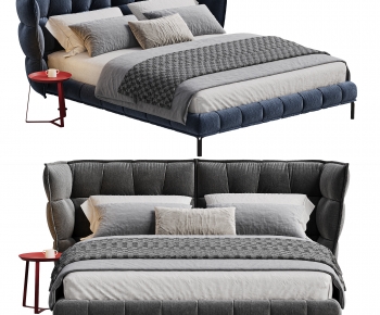 Modern Double Bed-ID:898577933