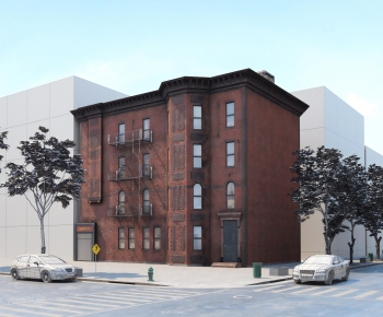 European Style Appearance Of Commercial Building-ID:379611022