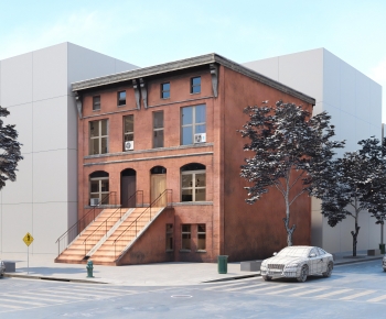 European Style Appearance Of Commercial Building-ID:502074962