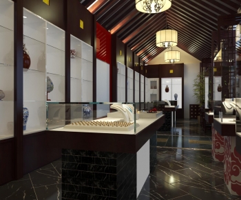 New Chinese Style Exhibition Hall-ID:540138963