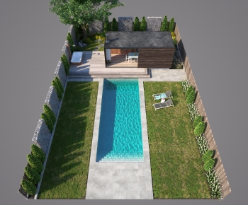 Modern Courtyard/landscape-ID:977674014