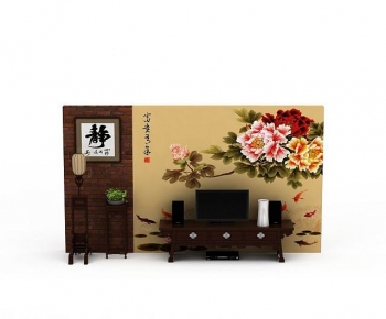 New Chinese Style TV Cabinet-ID:883548974