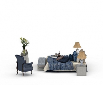 European Style Double Bed-ID:144196031