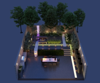 Modern Courtyard/landscape-ID:743151908