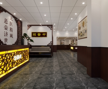 New Chinese Style Hospital Hall-ID:681826117