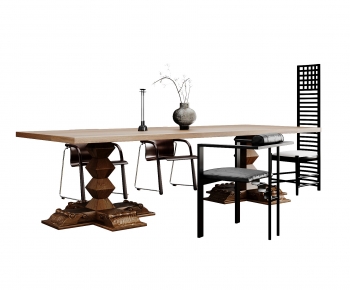 Modern Dining Table And Chairs-ID:424392943
