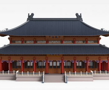 Chinese Style Ancient Architectural Buildings-ID:536564115