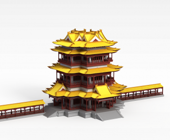 Chinese Style Ancient Architectural Buildings-ID:168618929