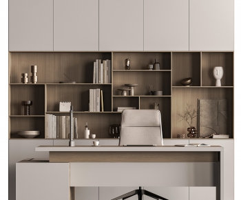 Modern Office Desk And Chair-ID:976828107