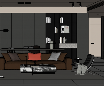 Modern A Living Room-ID:625885015