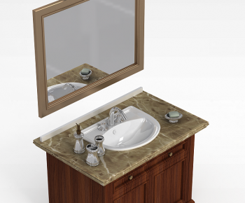 European Style Bathroom Cabinet-ID:629340892