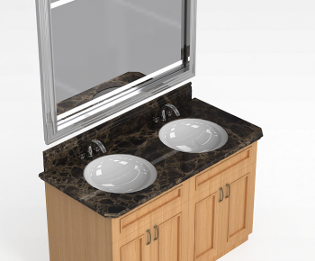 European Style Bathroom Cabinet-ID:534416914