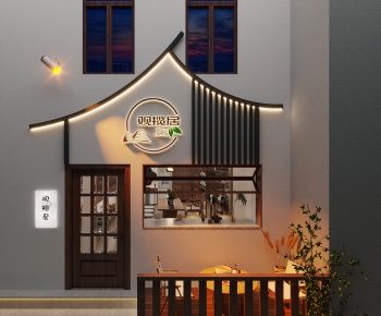 New Chinese Style Facade Element-ID:140702012