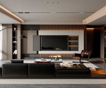 Modern A Living Room-ID:678174026