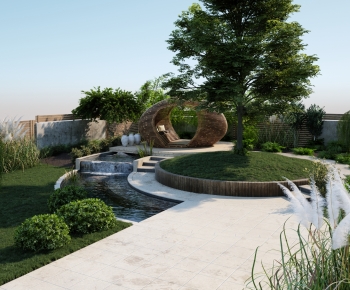 Modern Courtyard/landscape-ID:632915979
