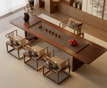 New Chinese Style Tea Tables And Chairs-ID:818366058